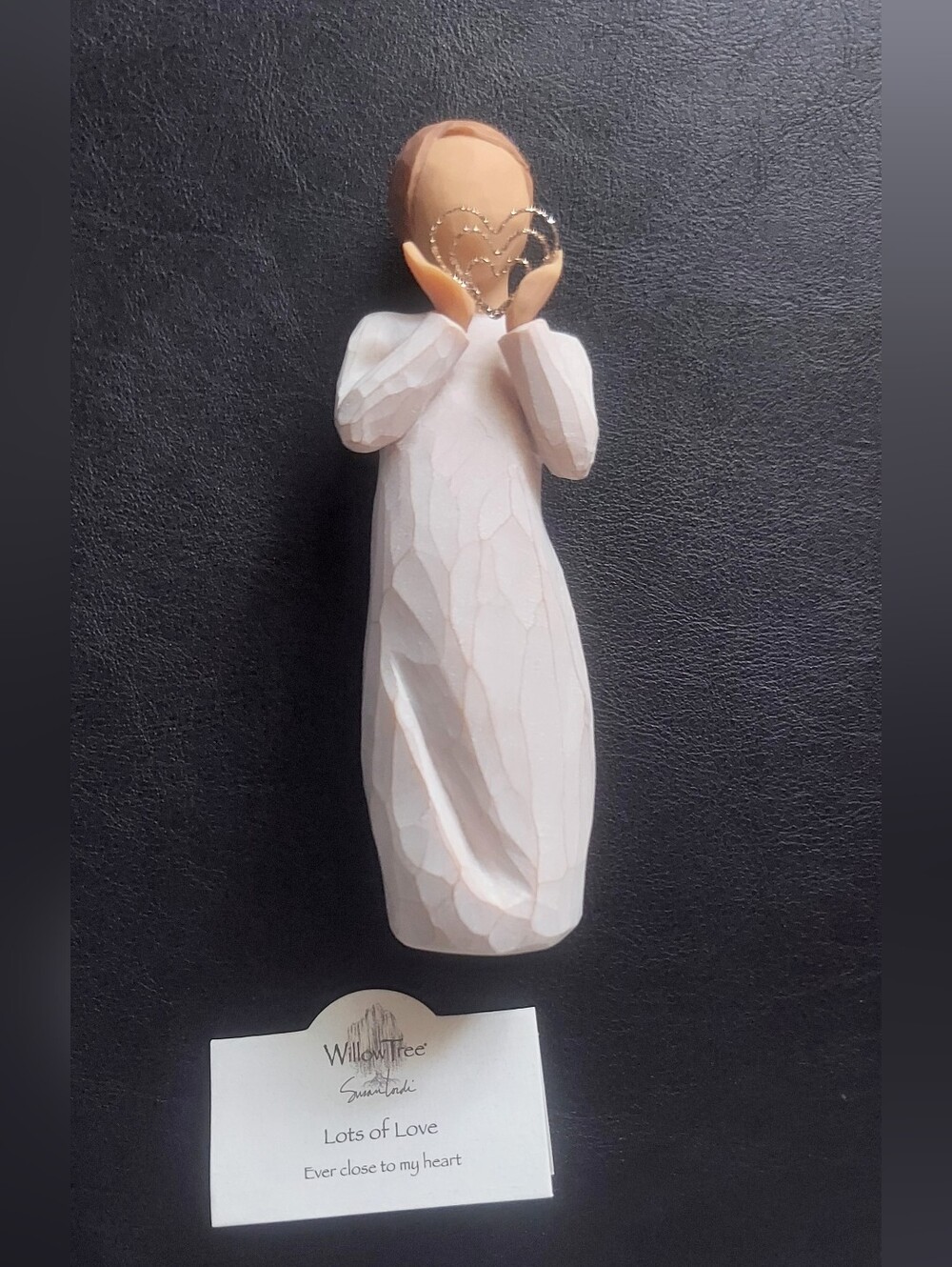 Demdaco Willow Tree Lots of Love Boxed Figurine - Brown and Cream